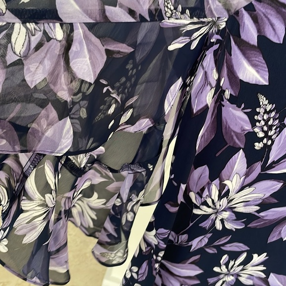 CONNECTED APPAREL CHIFFON SLEEVE DRESS - Picture 2 of 5